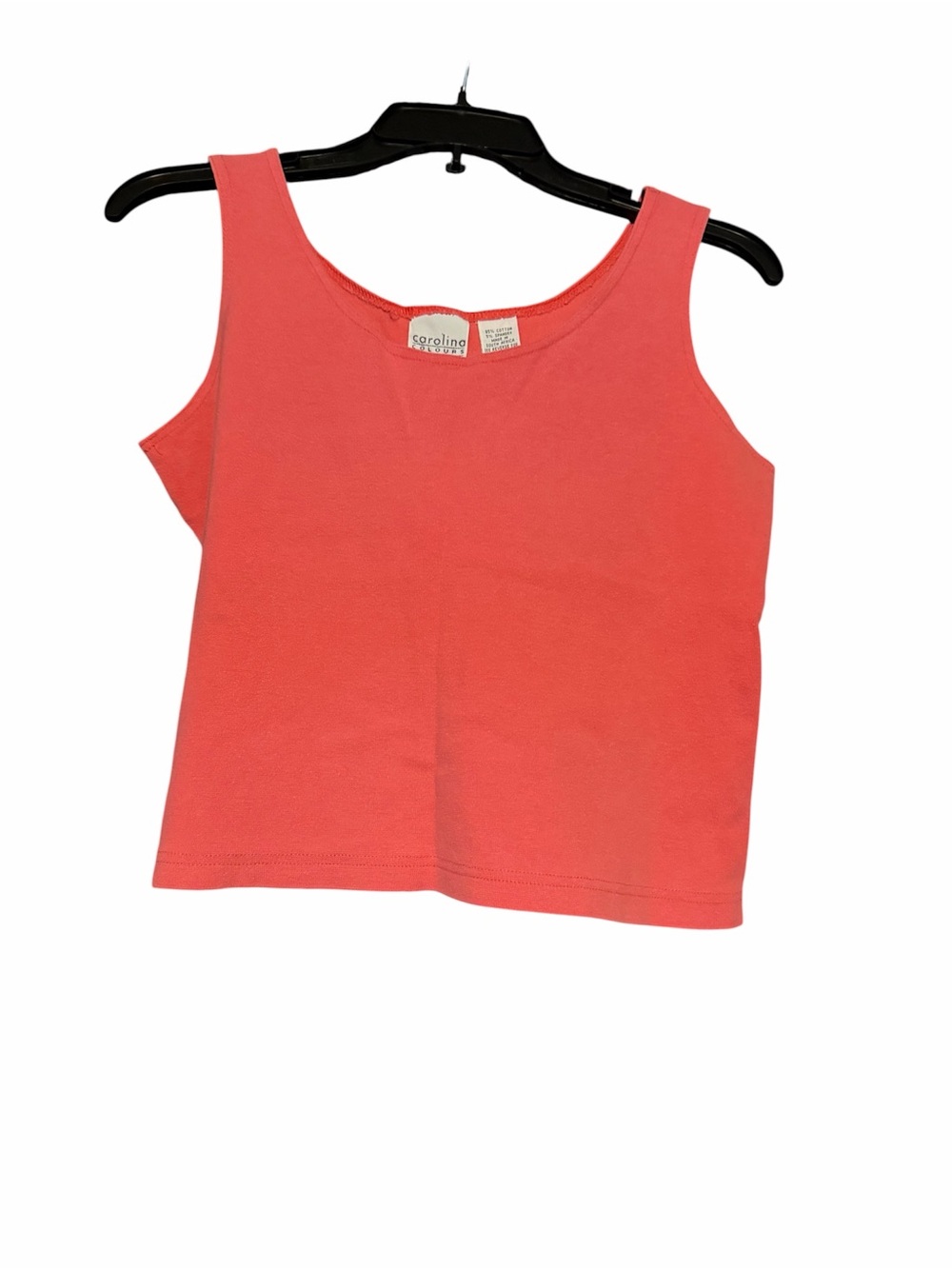 Caroline Colours Ruben Coral Tank Top - Women's Basic Scoop Neck Size Medium